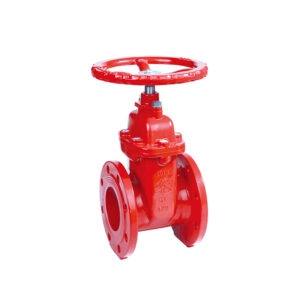 MECH GATE VALVE NRS H.WHEEL FLANGED UL/FM RED MODEL: Z45X